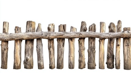 Naklejka premium Rustic Wooden Fence 4