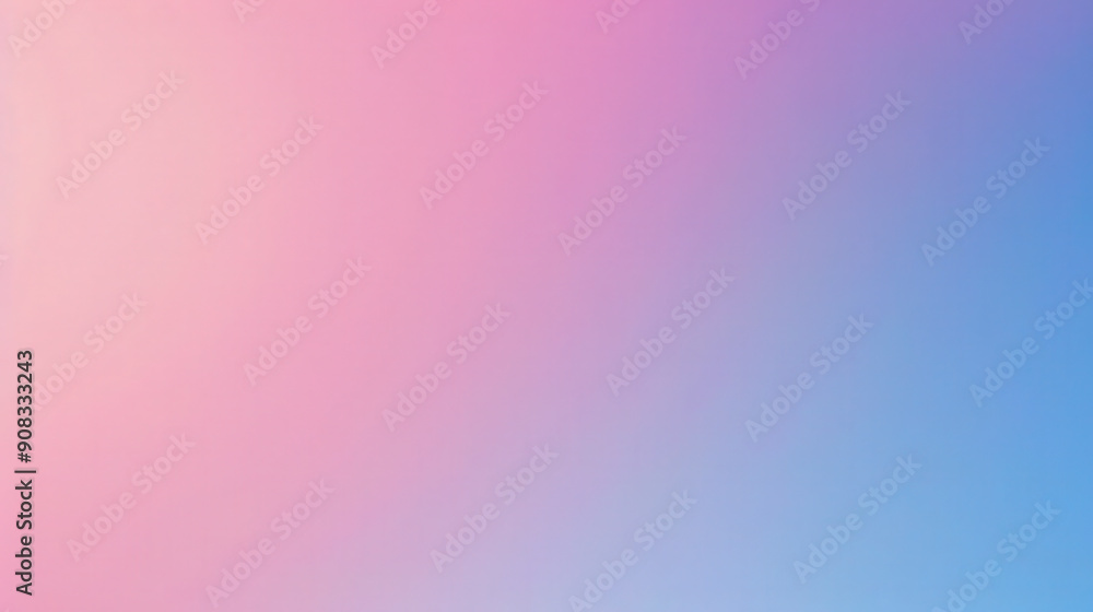 Poster a smooth gradient featuring pastel pink transitioning seamlessly into light blue, creating a soft an