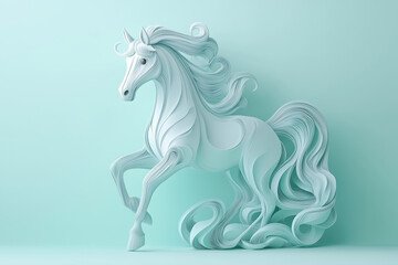 Beautiful Colorful Cute Horse Design