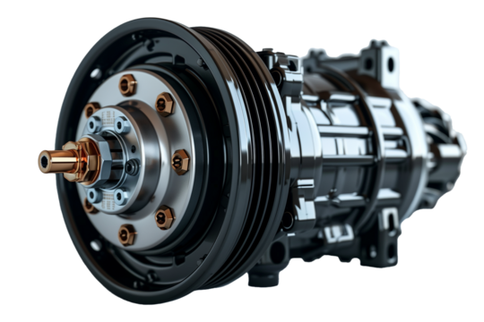 Electric dynamo machine isolated on transparent background