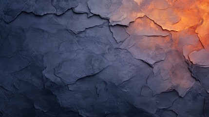 Textured Rock Surface with Orange Highlights