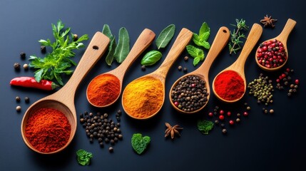 Organic spices, health-conscious cooking