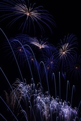 青い花火