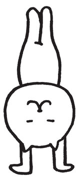 recommend clip art: 目が細いかわいい白猫のキャラの日常