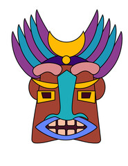 Hawaiian masks that are beautiful and fascinating
