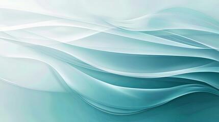 Fototapeta premium Elegant Corporate Presentation on a Teal and White Gradient Background, Professional Business Style with Minimalist Aesthetics Reflecting Modern Office Trends, Ideal for Business Meetings
