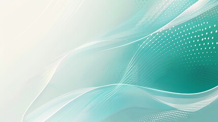 Elegant Corporate Presentation on a Teal and White Gradient Background, Professional Business Style with Minimalist Aesthetics Reflecting Modern Office Trends, Ideal for Business Meetings