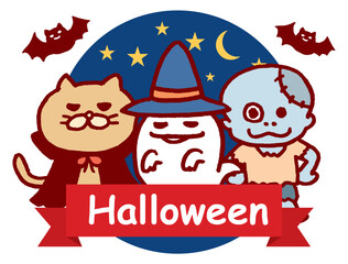 かわいいハロウィンのキャラ素材