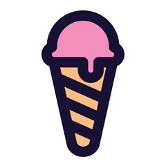 ice cream icon for illustartion