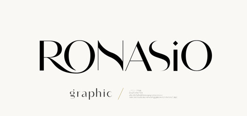 Beauty fashion Luxury font alphabet logo. Typography beautiful elegant classic letters serif italic fonts decorative wedding vintage retro logos. vector illustration