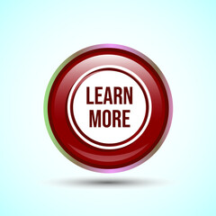 Learn More Icon Button Design Illustration