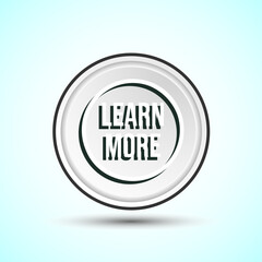 Learn More Icon Button Design Illustration