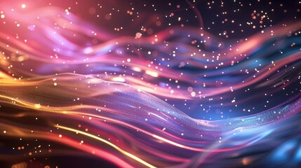 Obraz premium Abstract light wave striped colorful background