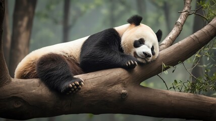 Obraz premium A panda bear 