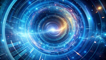 Digital Time Vortex: A Swirling Center of Information and Temporal Displacement  Generative AI