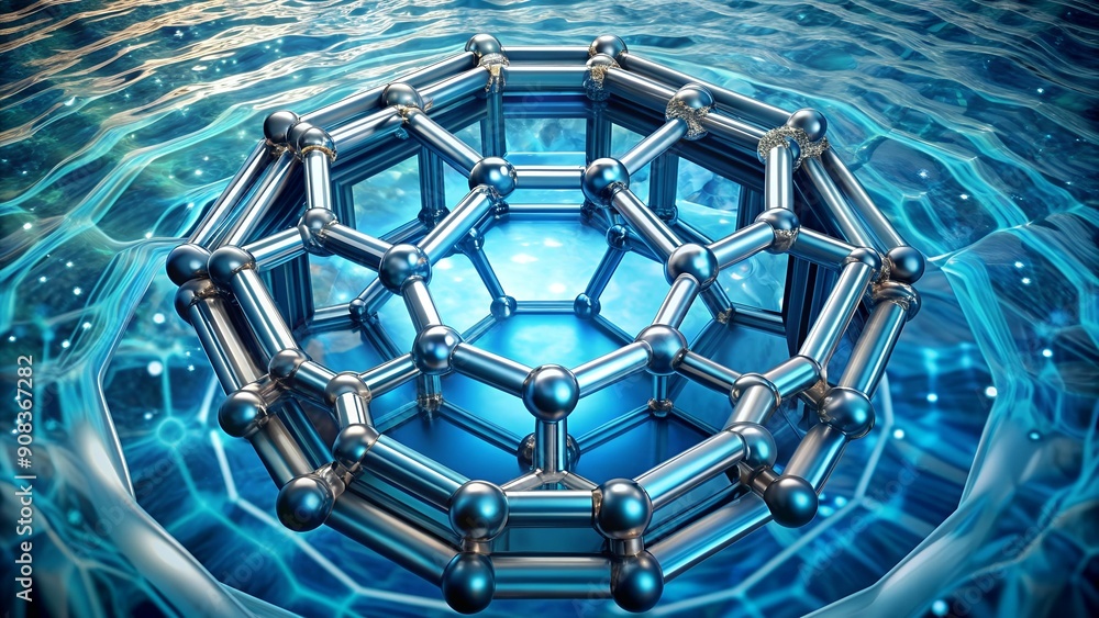 Poster The Heart of the Reactor: A Close-Up of the Hexagonal Fuel Assembly in a Water-Water Energetic Reactor  Generative AI