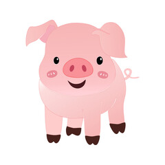 pink pig cartoon