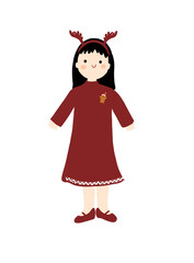 cute christmast element illustration clip art