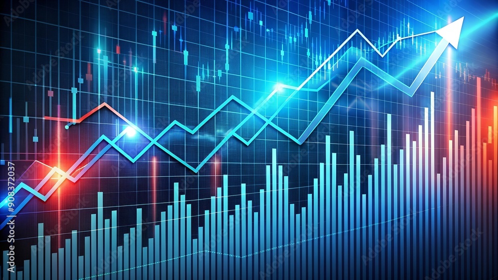 Poster turbulent tides: a visual representation of market volatility generative ai
