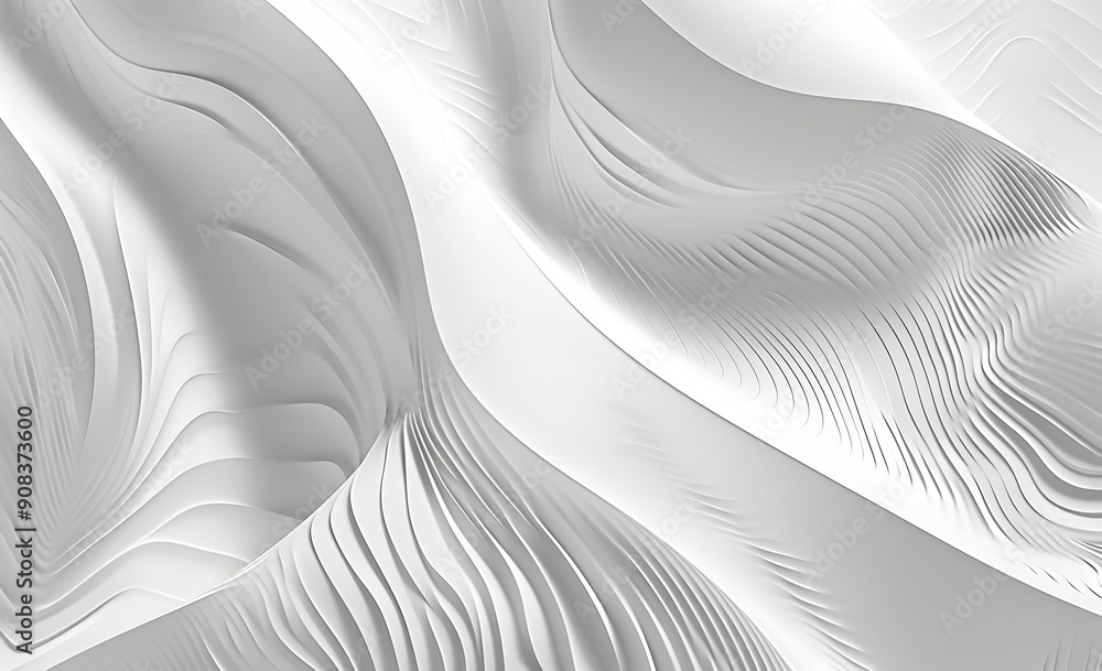 Poster abstract line pattern, curved lines, vector background. monochrome gradient texture. modern minimali