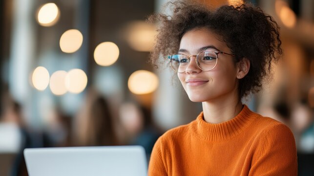 Engaged High School Student Participating in Collaborative Online Projects