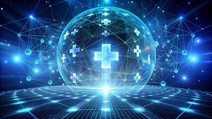 Obraz premium The Data Odyssey: Exploring the Frontiers of Healthcare Innovation generative AI