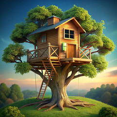 Natural Tree House