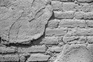 Adobe Plaster and Brick Detail