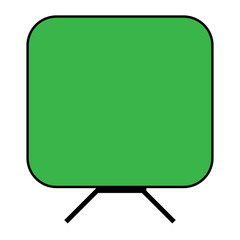 blank green board