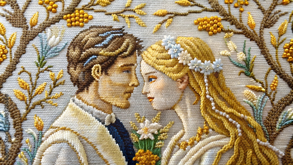 Poster whispers of time: a tapestry of love and memory generative ai
