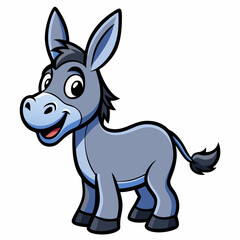 silhouette of a donkey, donkey vector illustration, animal vector art, donkey silhouette, pet vector icon, eps, donkey cartoon