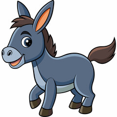 silhouette of a donkey, donkey vector illustration, animal vector art, donkey silhouette, pet vector icon, eps, donkey cartoon