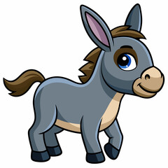 silhouette of a donkey, donkey vector illustration, animal vector art, donkey silhouette, pet vector icon, eps, donkey cartoon