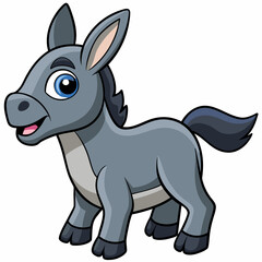 silhouette of a donkey, donkey vector illustration, animal vector art, donkey silhouette, pet vector icon, eps, donkey cartoon