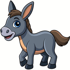 silhouette of a donkey, donkey vector illustration, animal vector art, donkey silhouette, pet vector icon, eps, donkey cartoon