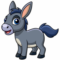 silhouette of a donkey, donkey vector illustration, animal vector art, donkey silhouette, pet vector icon, eps, donkey cartoon