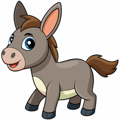 silhouette of a donkey, donkey vector illustration, animal vector art, donkey silhouette, pet vector icon, eps, donkey cartoon