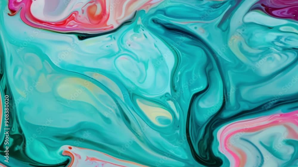 Aufkleber flowing colors create a mesmerizing blend as vibrant hues mix together in a captivating display of c