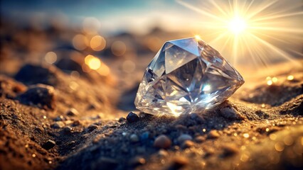 A Rough Diamond Gleaming in the Deep  AI generated