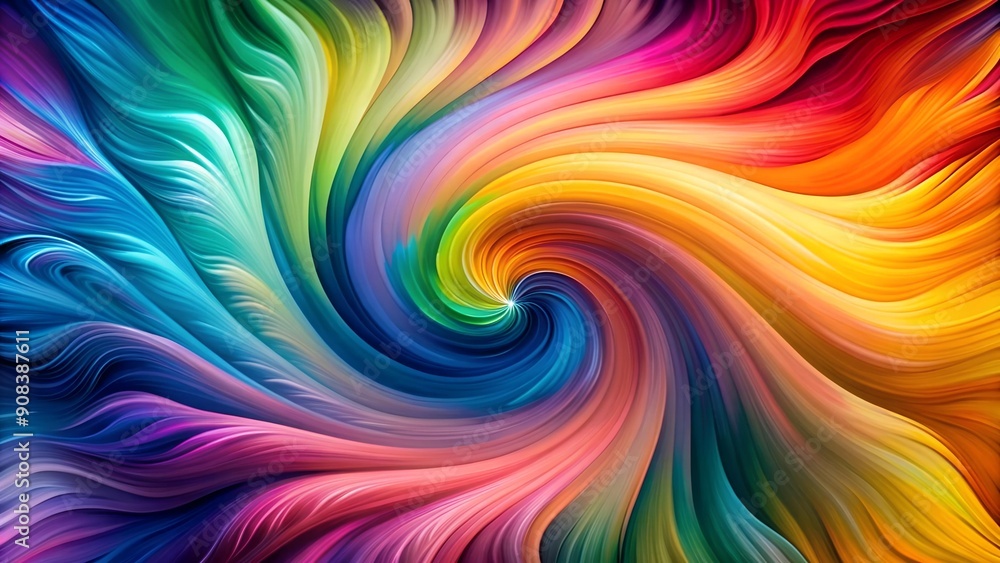 Poster chromatic chaos: an abstract symphony of color generative ai
