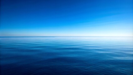 Fototapeta premium Azure Horizons: A Minimalist Seascape AI Generated