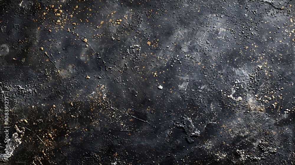 Poster texture of black polished concrete background dark old wallpaper with cement texture nature wall con