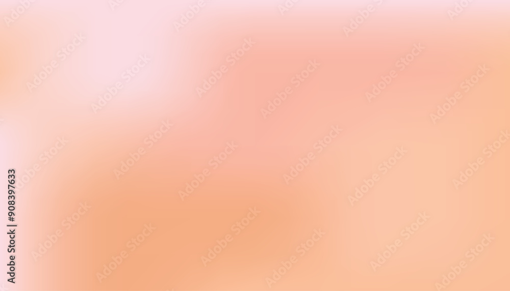 Poster abstract peach fuzz color vector banner. blurred light fresh orange delicate gradient background. pa