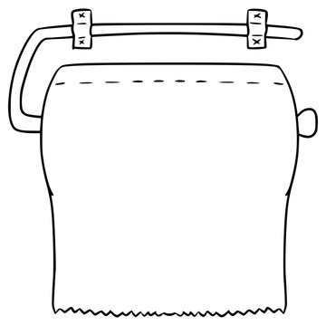 recommend clip art: tissue roll illustration hand drawn outline vector