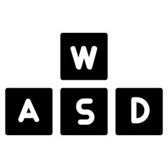 Keys Icon in Solid Style