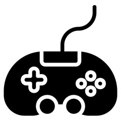 Game Controller Icon in Solid Style