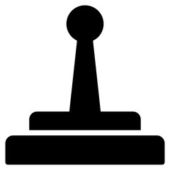 Joystick Icon in Solid Style