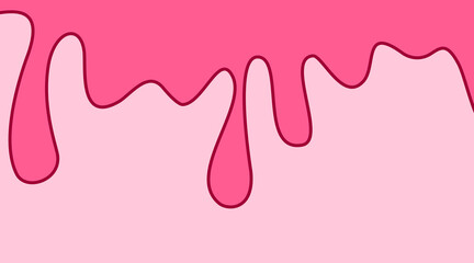 Pink wave Background with comic style. pink fluid background. cute pink liquid background. abstract pink wavy fluid background.