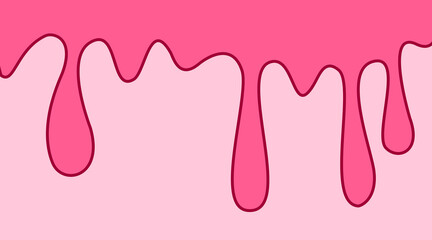 Pink wave Background with comic style. pink fluid background. cute pink liquid background. abstract pink wavy fluid background.