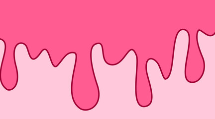 Pink wave Background with comic style. pink fluid background. cute pink liquid background. abstract pink wavy fluid background.